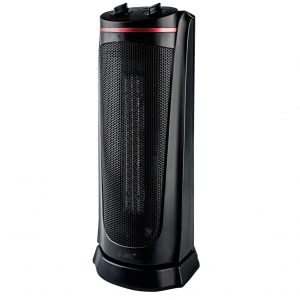 Calefactor vertical giratorio cerámico 2000W Negro