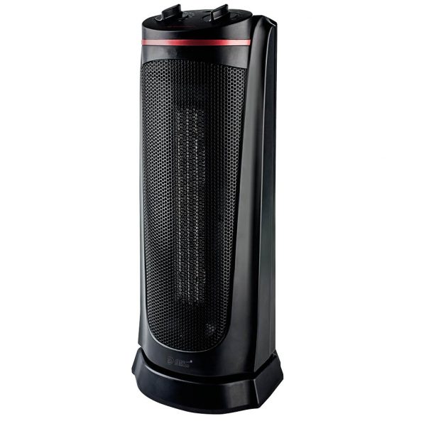 Calefactor vertical giratorio cerámico 2000W Negro