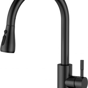 Grifo de Acero inoxidable Cocina Negro