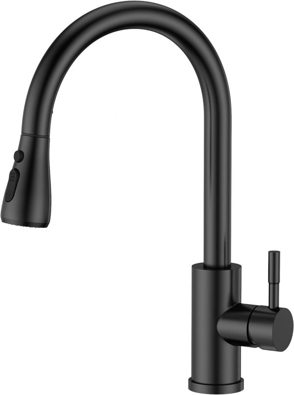 Grifo de Acero inoxidable Cocina Negro