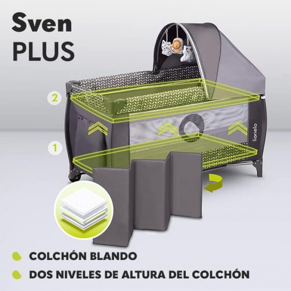 Cuna de Viaje Lionelo Sven plus 2 - Imagen 3