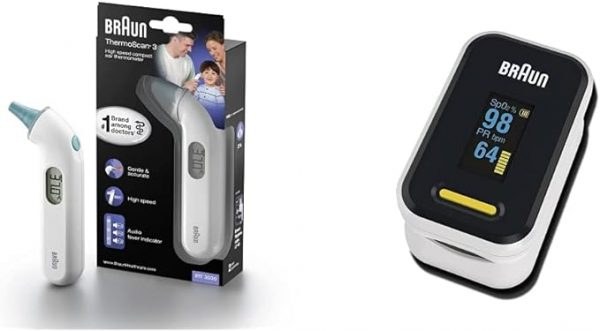 Termómetro de oído Braun ThermoScan 3 & Oxímetro de pulso 1