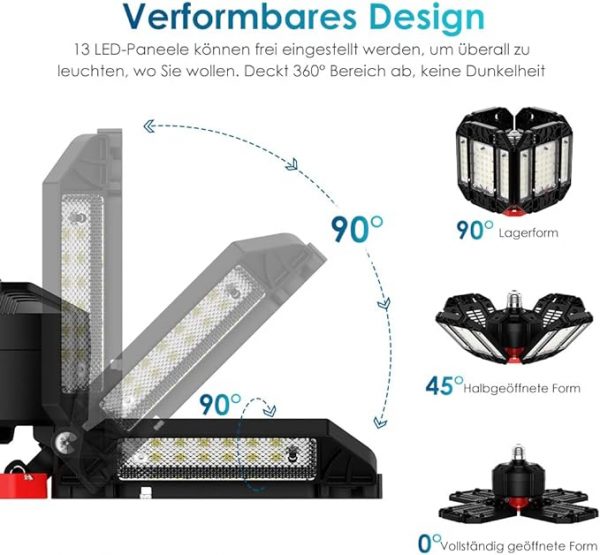 Luz de Garage Led 200W 20000LM - Imagen 4