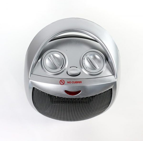 Calefactor cerámico 1500W (Plata) - Imagen 2