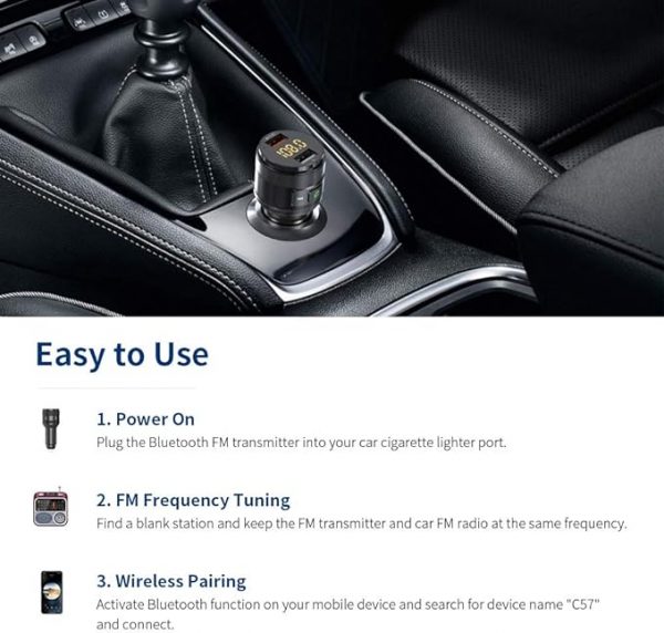 Transmisor FM Bluetooth - Imagen 3
