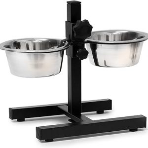 Comedero Doble para Perros y Gatos