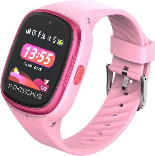 Reloj inteligente 4G GPS Rosa(Correa Silicona)