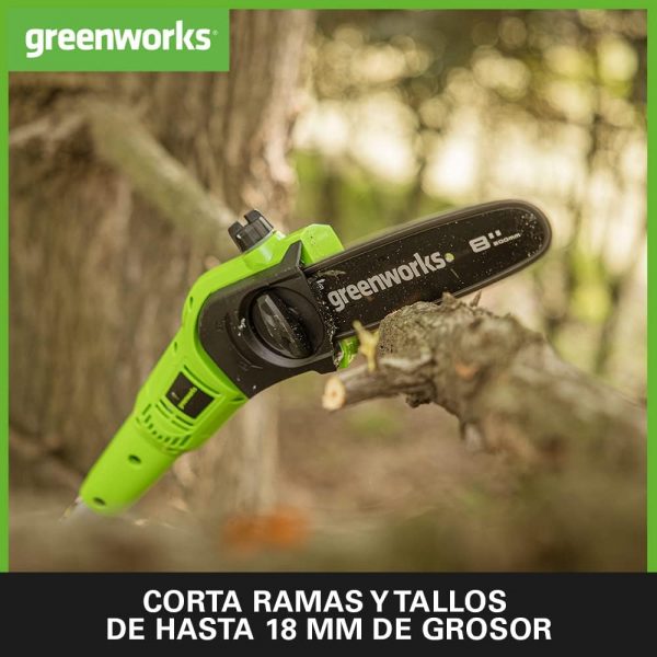 Sierra y Cortasetos Pértiga GreenWorks 24v - Imagen 3