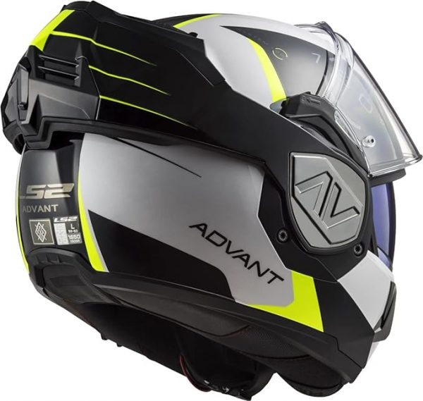 Casco modular moto ADVANT CODEX white black 06 XL - Imagen 3