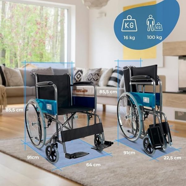 Mobiclinic®, Silla de ruedas plegable - Imagen 3