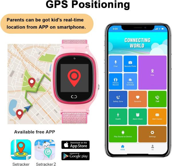 Reloj Inteligente 4G GPS Azul(Correa tela) - Imagen 3