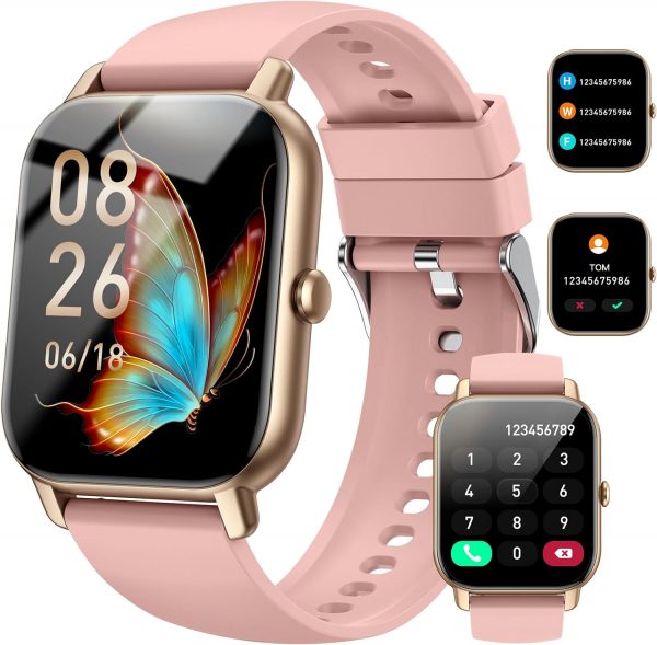 Reloj Inteligente Hombre Mujer 1.85" Rosa