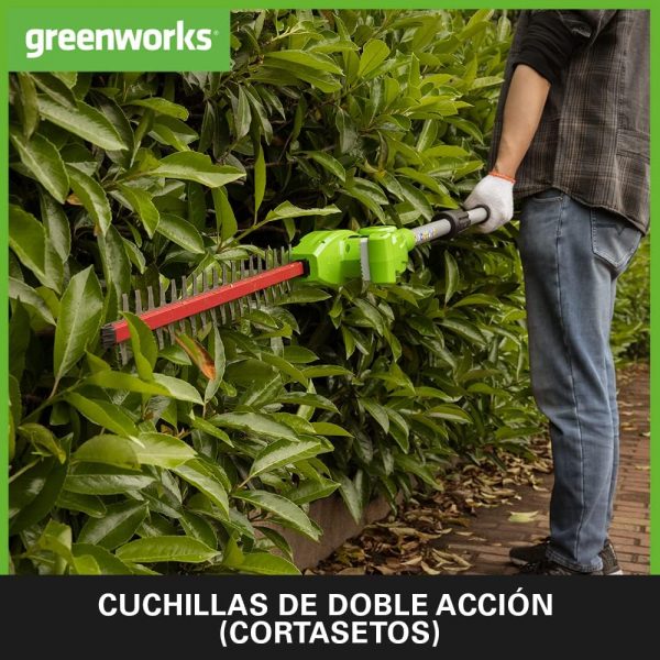 Sierra y Cortasetos Pértiga GreenWorks 24v - Imagen 4