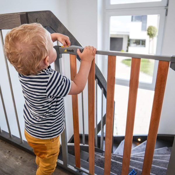 Puerta de seguridad Hauck 84-89cm (Metalica y madera) - Imagen 3