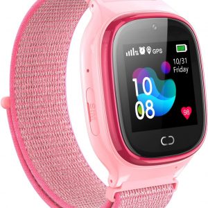 Reloj Inteligente 4G GPS Rosa(Correa tela)