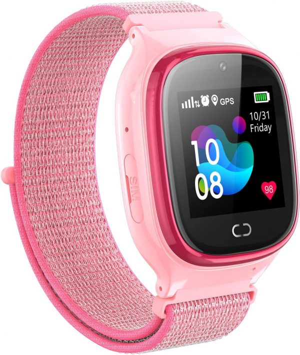 Reloj Inteligente 4G GPS Rosa(Correa tela)
