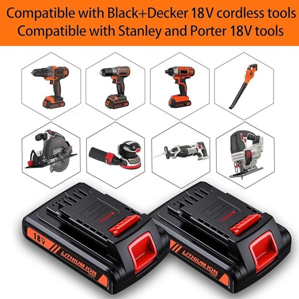 Batería de Repuesto para Black+Decker 18/20V - Imagen 2