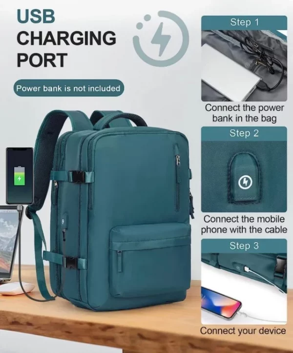 Mochila de Viaje/Mochila de cabina para laptop 15" - Imagen 2