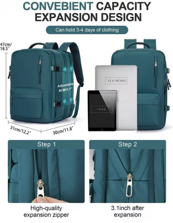 Mochila de Viaje/Mochila de cabina para laptop 15" - Imagen 3